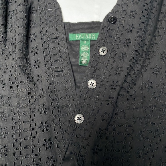 Ralph Lauren size 14 cotton vaulter vest black - Picture 2 of 9